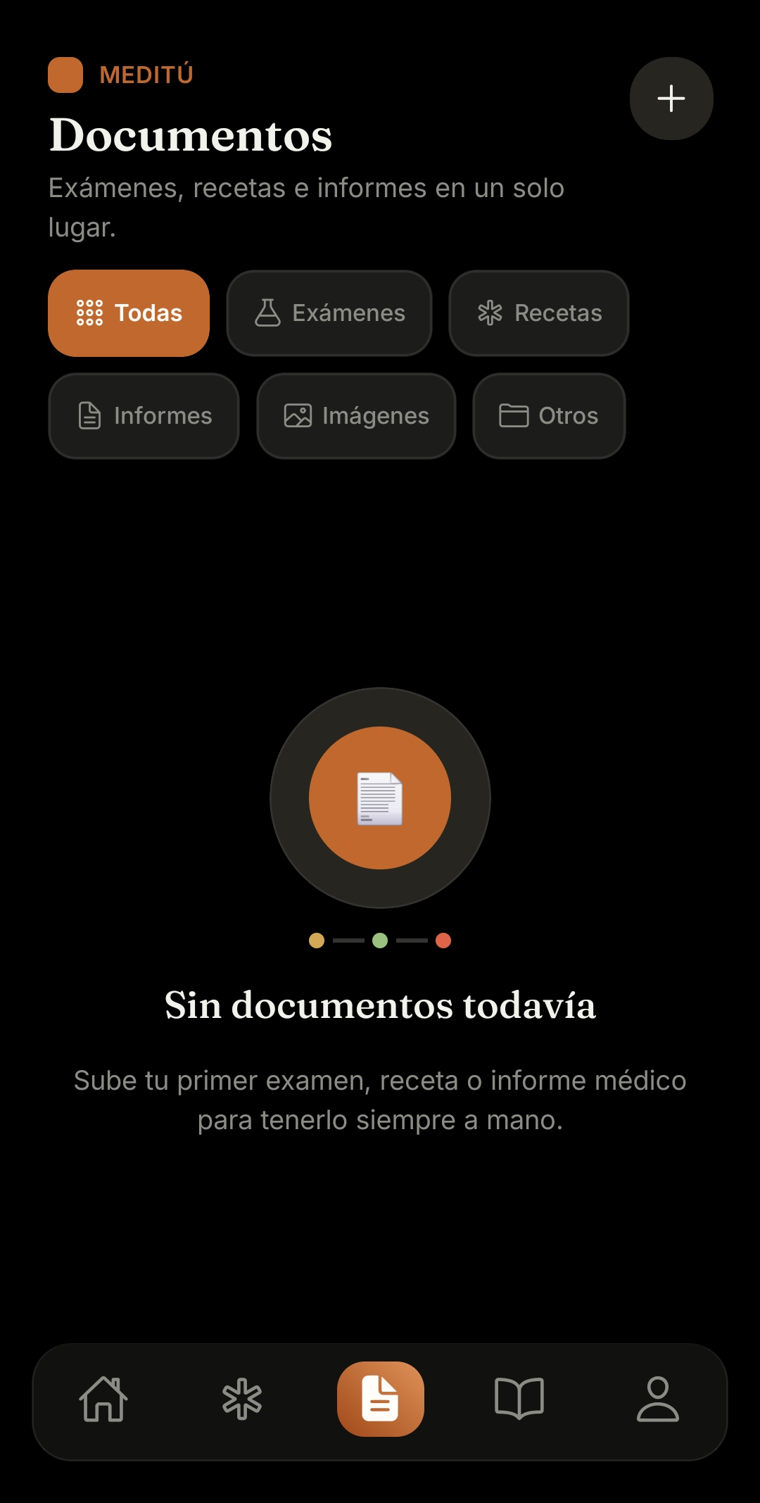 Documentos y exámenes por categoría